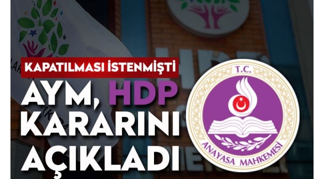 AYMden HDP kararı
