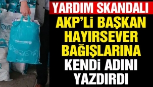 BERGAMA BELEDİYE BAŞKANINDAN YARDIM SKANDALI !