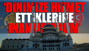 Camilere AKP-MHP logolu pankartlar asıldı