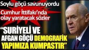 Bahçeli: Suriyeli ve Afgan göçü demografik yapımıza kumpastır