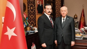 Geçtiğimiz günlerde tahliye edilmişti... Kürşat Yılmazdan Bahçeliye ziyaret