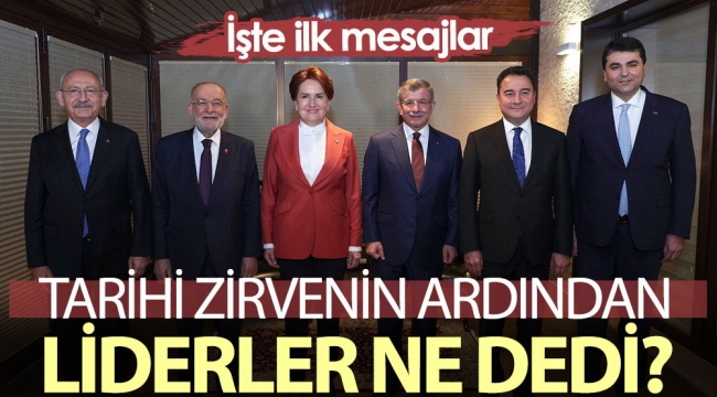 Tarihi zirvenin ardından liderler ne dedi?