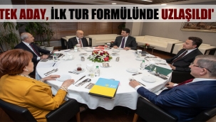 'Tek aday, ilk tur formülünde uzlaşıldı'