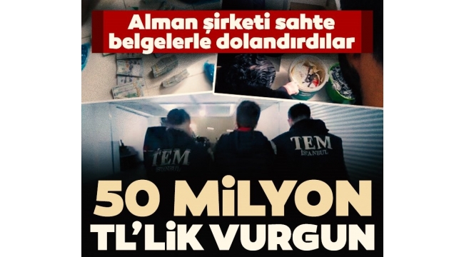 Paravan firma kurup Alman şirketi dolandırdılar