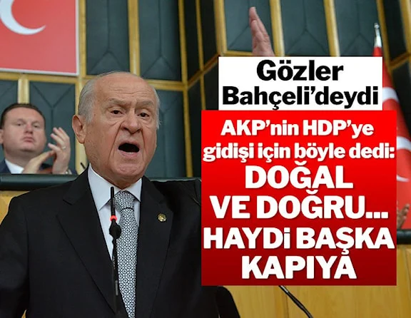 MHP Lideri Bahçeli'den AKP-HDP görüşmesine dair ilk açıklama