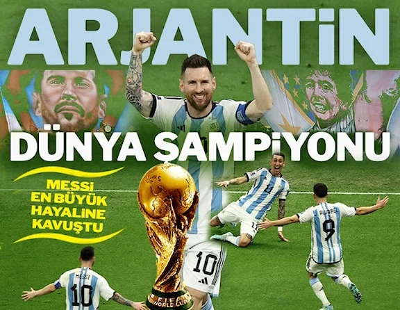 Dünya Kupası şampiyonu Arjantin! Messi en büyük hayaline kavuştu…