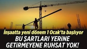 İnşaatta yeni dönem: Bu şartları yerine getirmeyene ruhsat yok!
