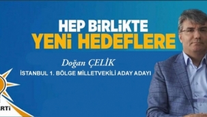 İş İnsanı Doğan Çelik AK Parti İstanbul 1. Bölge Milletvekili aday adaylığını açıkladı.