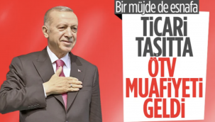 Cumhurbaşkanı Erdoğan'dan esnafa vergi muafiyeti müjdesi