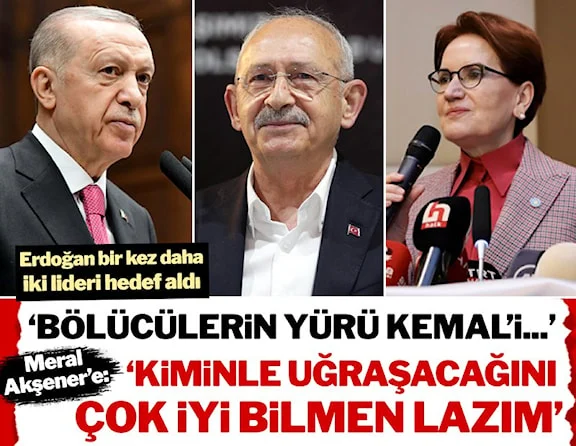 Erdoğan bir kez daha Kılıçdaroğlu ve Akşener'i hedef aldı: Kiminle uğraşacağını çok iyi bilmen lazım