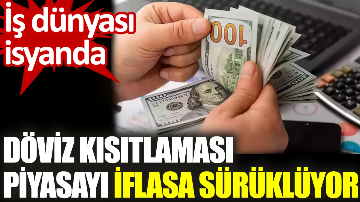 Döviz kısıtlaması piyasayı iflasa sürüklüyor. İş dünyası isyanda