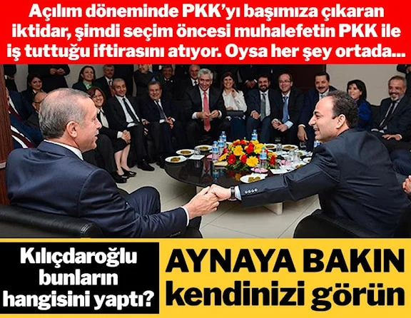 İktidarın açılım arşivi kabarık çıktı