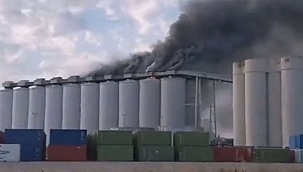 Fransa'da buğday silosunda yangın çıktı