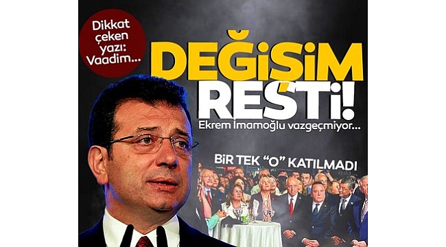 Ekrem İmamoğlu'ndan bir kez daha değişim resti: CHP'nin kutlamalarına katılmadı!