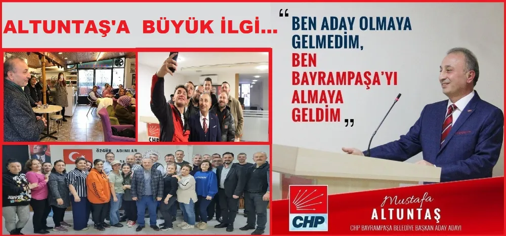 BAYRAMPAŞA CHP ADAY ADAYI MUSTAFA ALTUNTAŞ'A SPOR KULUPLERİ ,RUMELİ DERNEKLERİNDEN TAM DESTEK..