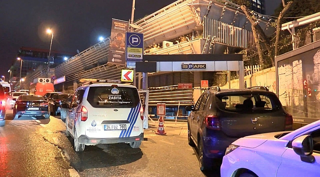 İSPARK'ın dev otoparkı bazı kolonlardaki çatlaklar nedeniyle kapatıldı