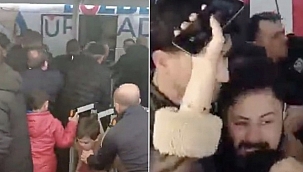 Bursa Büyükşehir Belediye Başkanı Mustafa Bozbey'e saldırı! Basın toplantısı sırasında panik anları kamerada...