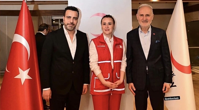 Arafat Bingöl'e Kızılay'dan Teşekkür Belgesi