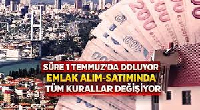 Gayrimenkul satışında yeni dönem! Resmi Gazete'de yayımlandı 