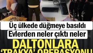 Daltonlara 'Trakya' operasyonu... Evlerden neler çıktı neler