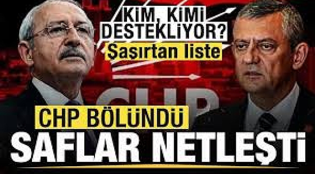 CHP bölündü! Saflar netleşti! Kim, kimi destekliyor? Listede sürpriz isimler