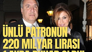Ünlü patronun 220 milyar lirası 1 ayda buhar oldu!